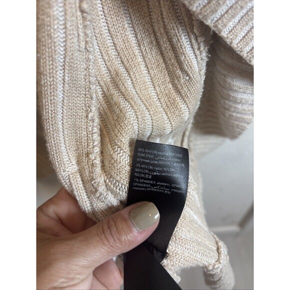 Bebe XS ribbed knit waterfall cardigan cozy Preppy Super Soft Cottagecore - Picture 4 of 4